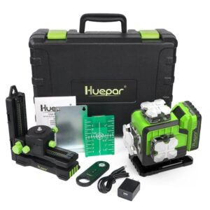 Nivel laser, Huepar, P04CG, 40 de metri, 360 de grade, 16 linii