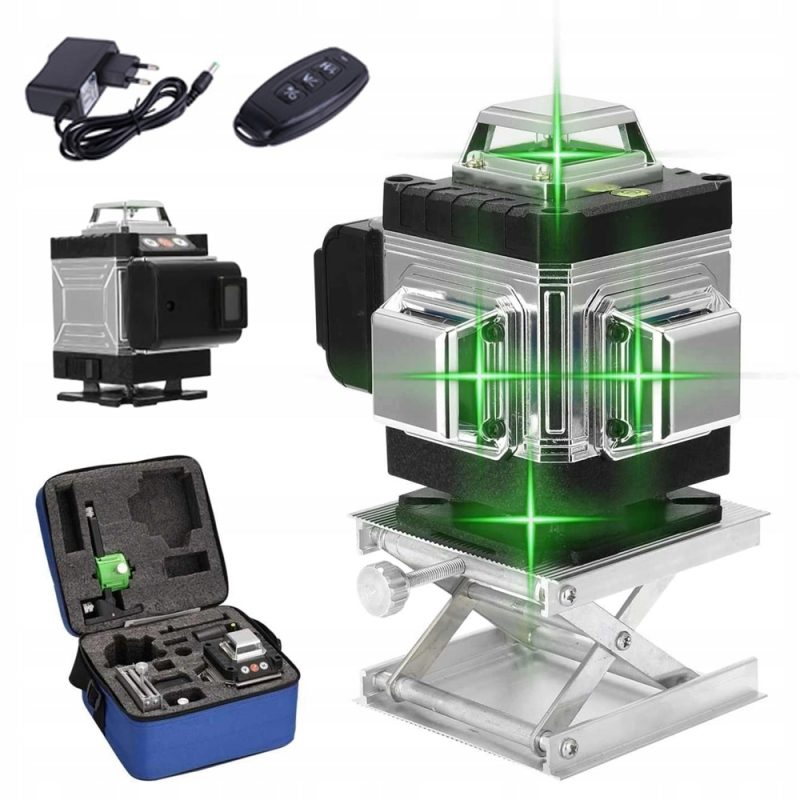 Nivela laser 4D Bedee, 16 linii, auto-nivelare, raza de lucru 25m, dimensiuni 135x105x126mm