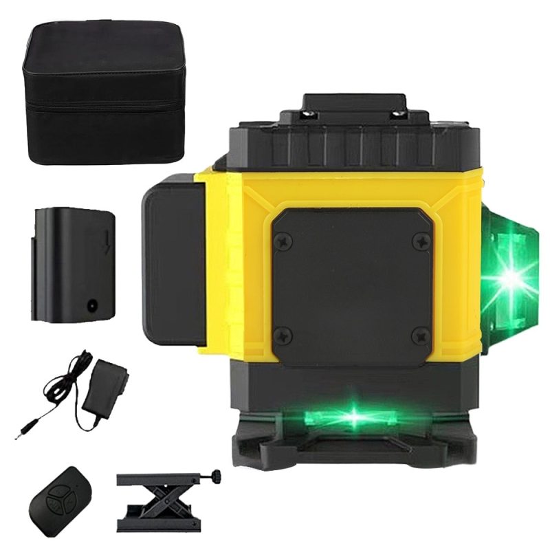 Nivela laser, Autocise, 8 linii, Galben/Negru