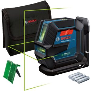 Nivela laser cu linii Bosch Professional 0601063W00, 15 m domeniu maxim lucru, ± 0.3 mm/m precizie lucru, ± 4° domeniu autonivelare, IP 64, suport universal LB 10, placuta...