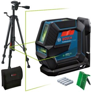Nivela laser cu linii Bosch Professional 0601063W01, 15 m domeniu maxim lucru, ± 0.3 mm/m precizie lucru, ± 4° domeniu autonivelare, IP 64, suport universal LB 10, placuta...