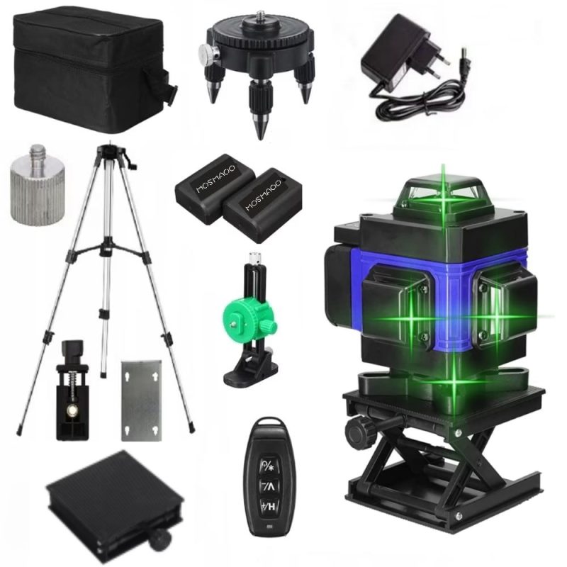 Nivela laser, MOSMAOO, 4D, 16 linii, Autonivelare, Trepied 150 cm