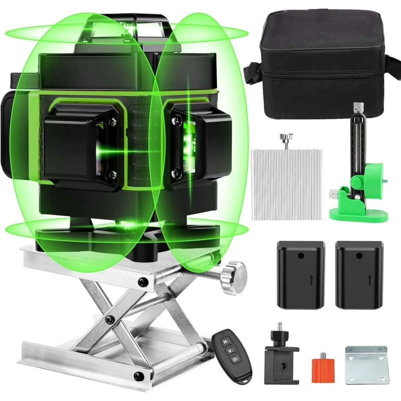 Nivela Laser MOSMAOO, 4D, Raza de actiune 25 m, Negru/Verde