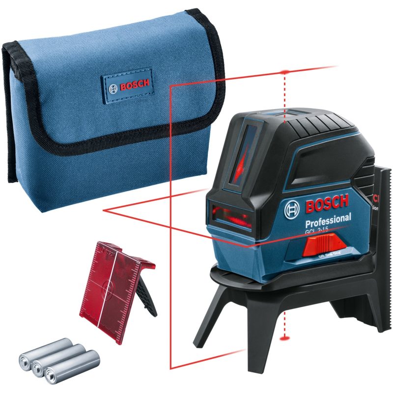 Nivela laser multifunctionala Bosch Professional GCL 2-15, 0.3 mm/mp, 3x1.5V