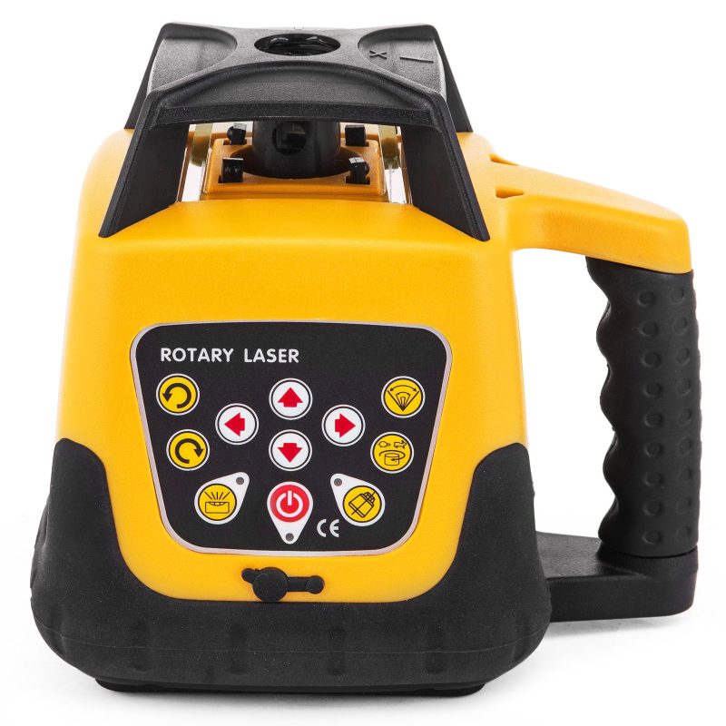 Nivela laser rotativ de exterior cu telecomanda, Visoli, raza 500m, lumina Verde